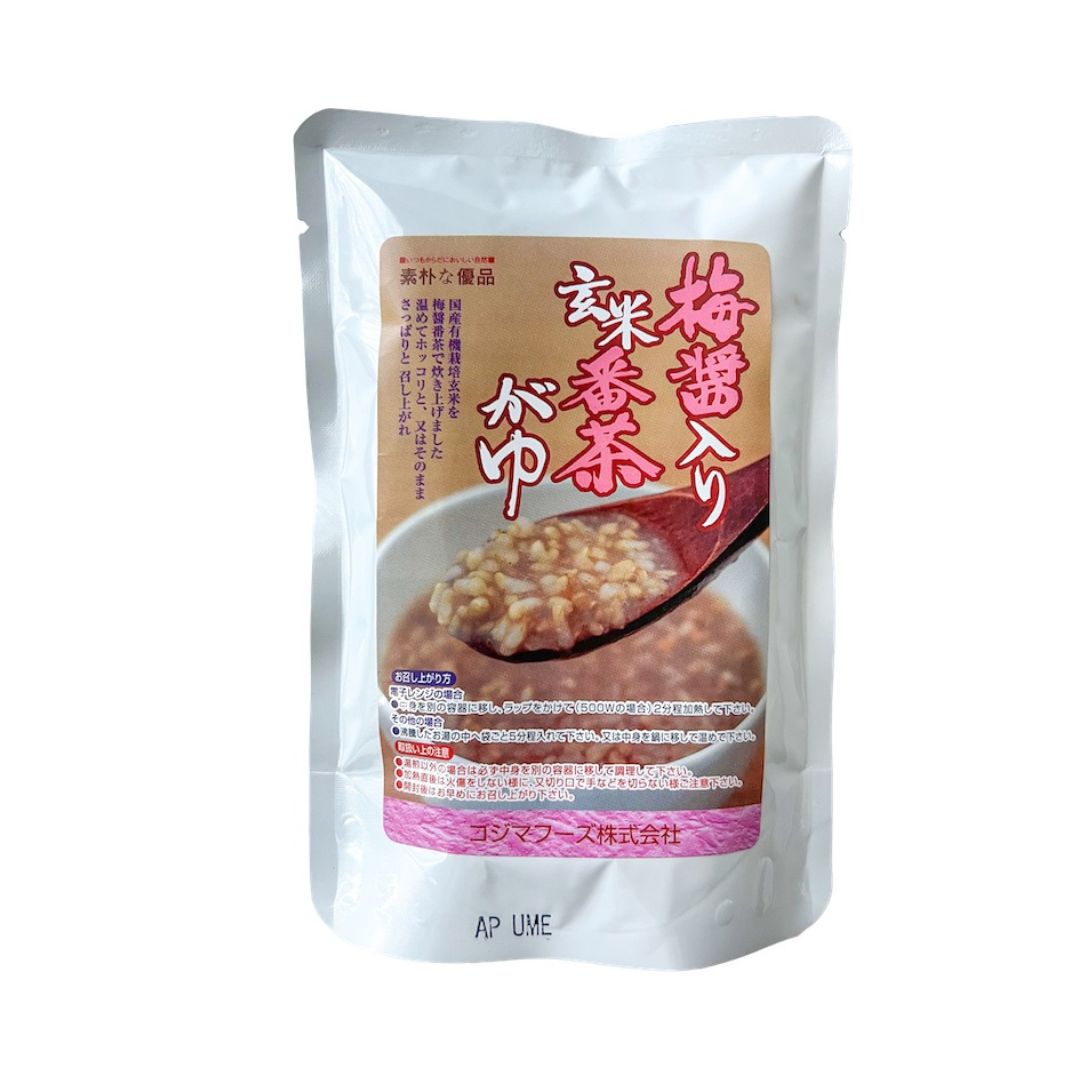Ume (Japanese Plum), Soy Sauce & Bancha (Green Tea) Brown Rice Okayu (Porridge)