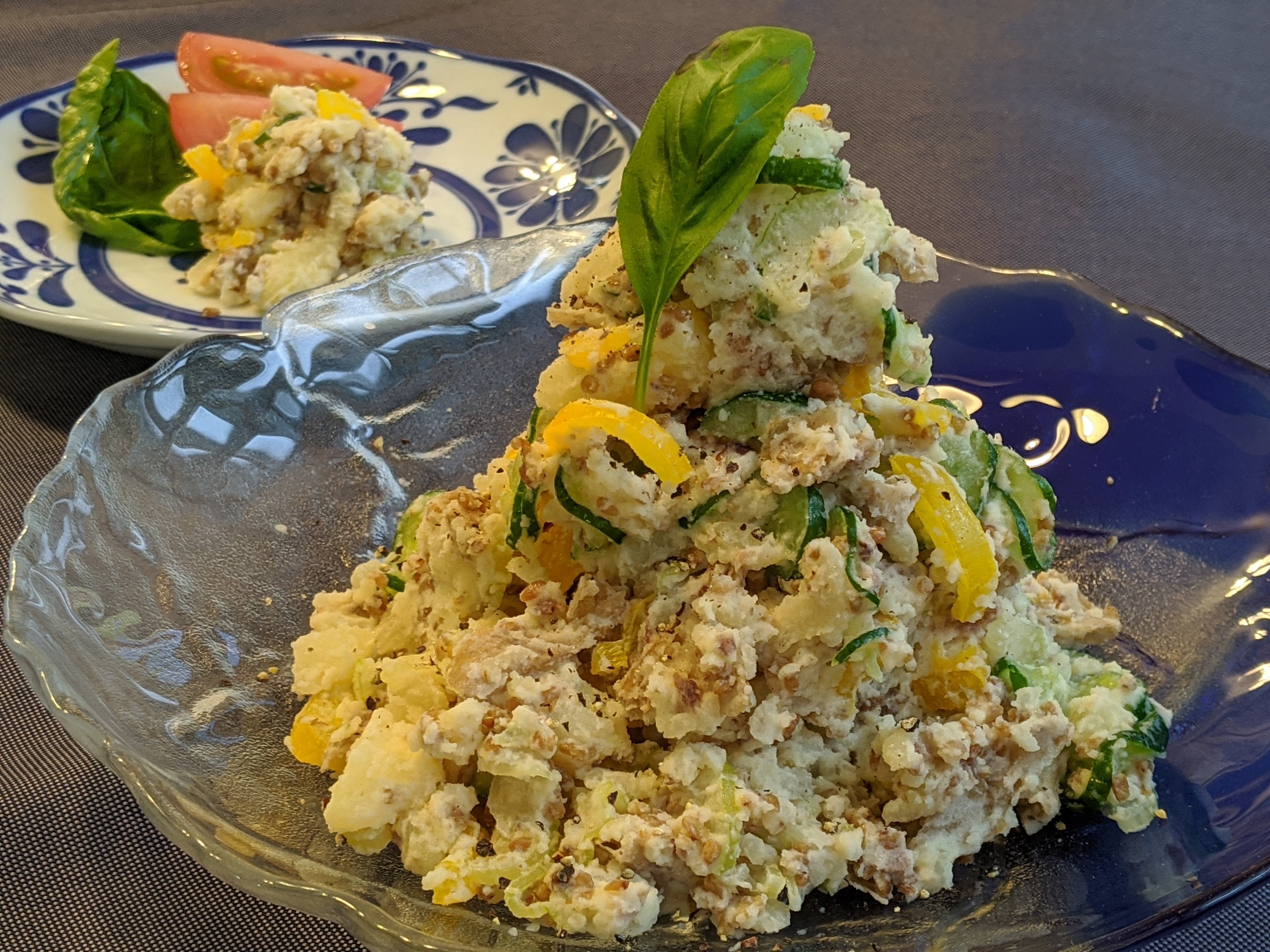 RECIPE: Japanese Potato Salad with Sobacha (Buckwheat Tea)