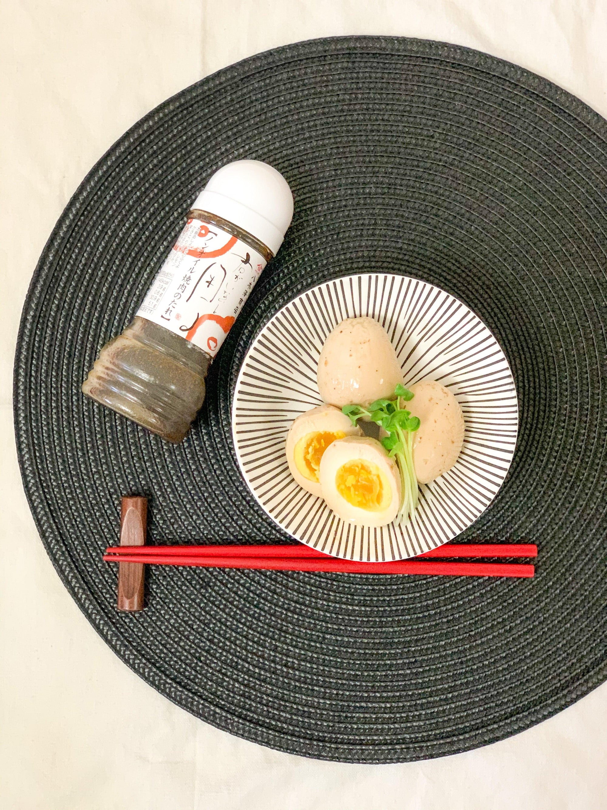 Japanese Recipe: Eggs Seasoned with Yakiniku Sauce
