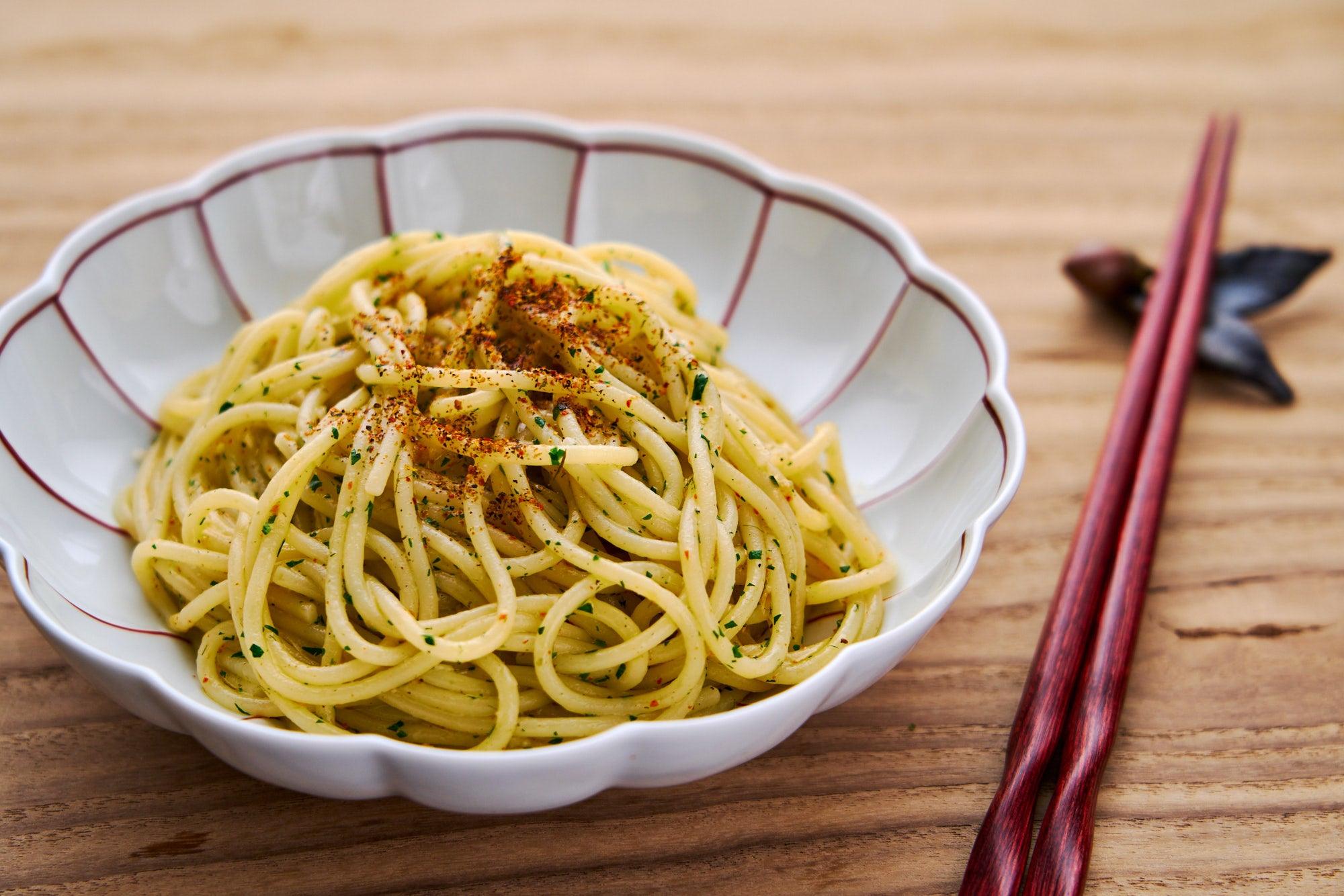 RECIPE: Marc Matsumoto's Garlic Shichimi Pasta