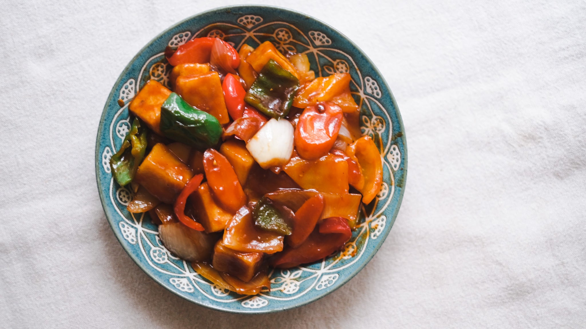 RECIPE: Vegan Japanese Sweet and Sour Koya Dofu Stir Fry