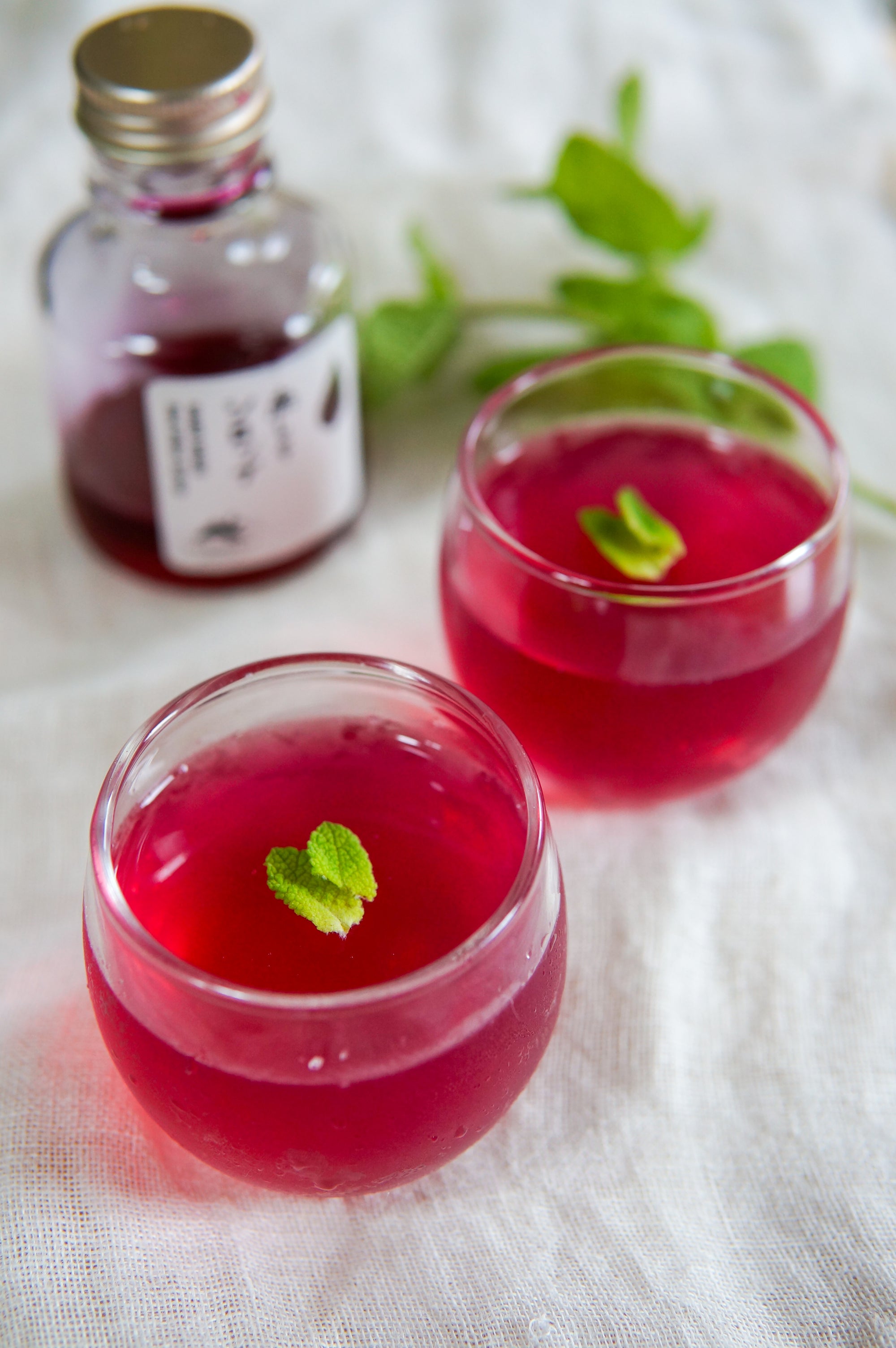 RECIPE: Red Shiso Syrup Jelly