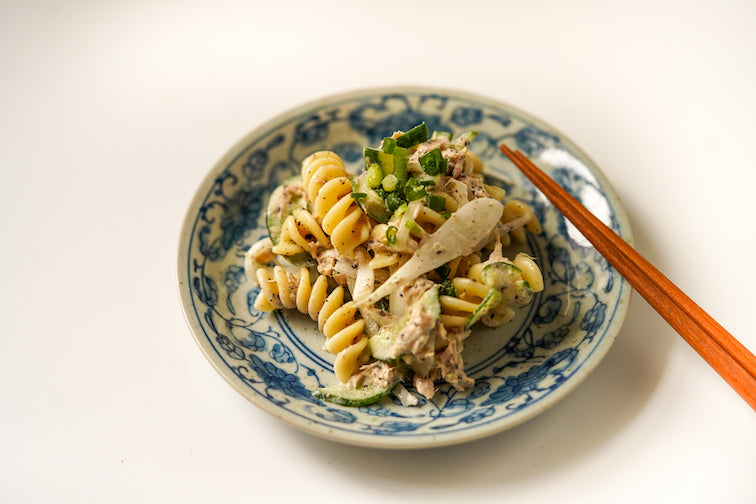 RECIPE: Tuna Mayo Macaroni Salad with Red Shiso Furikake