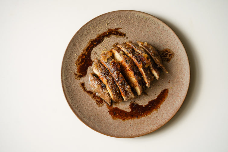 RECIPE: Balsamic Garlic and Butter Shiitake Steaks