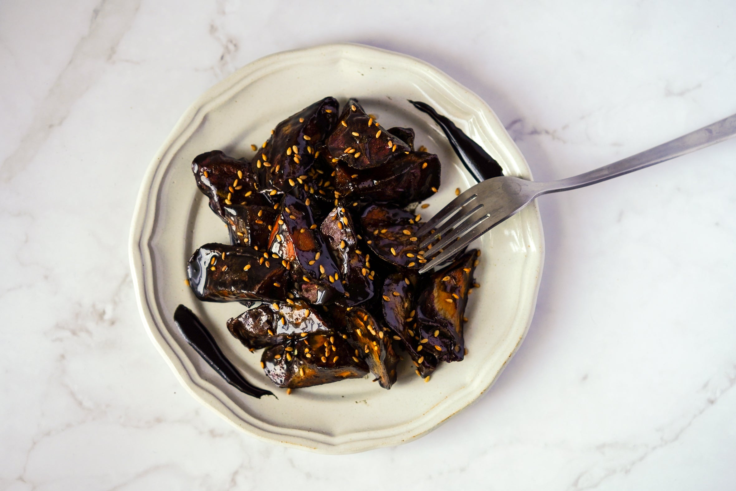 RECIPE: Black Sesame Jam Candied Sweet Potatoes (Daigakuimo)