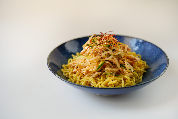RECIPE: Cold Noodles With Spicy Bean Sprouts and Chicken