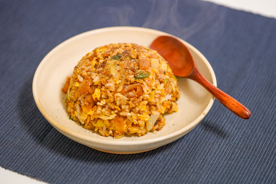 RECIPE: Curry Fried Rice with Katsuo Tsubozuke Pickles and Minced Pork