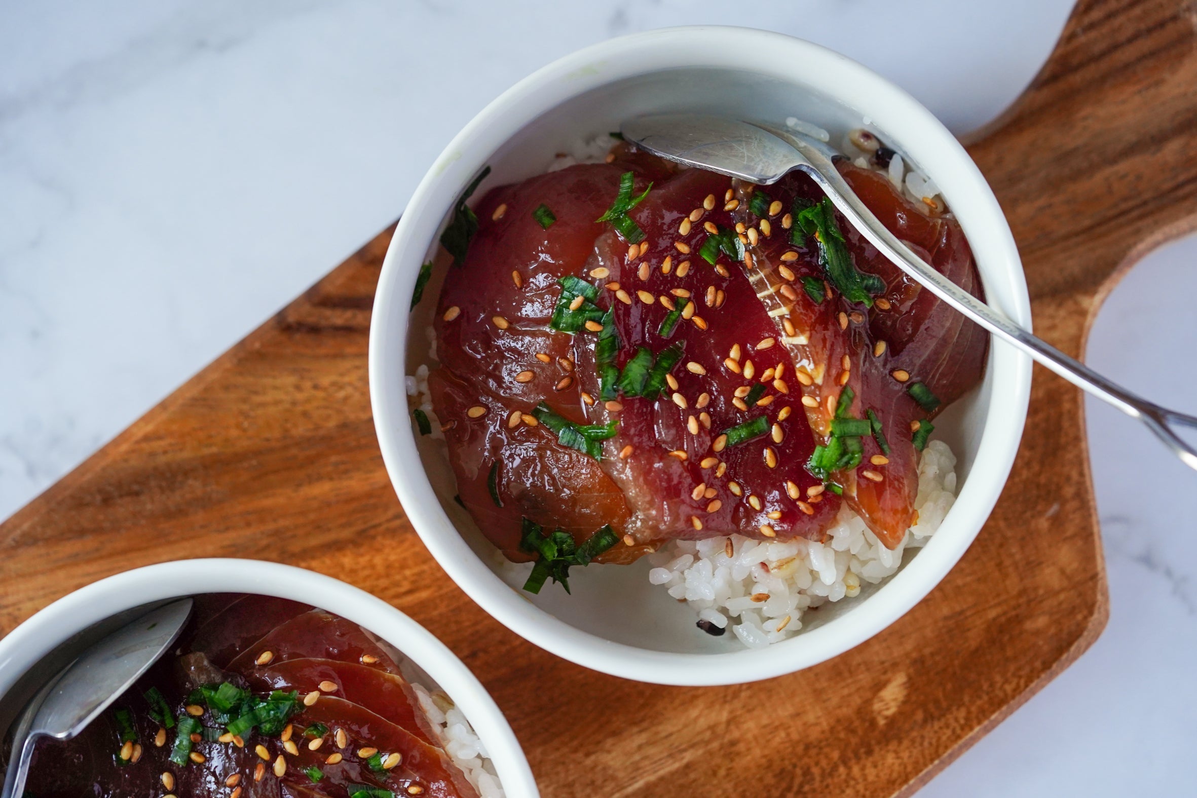 RECIPE: Mentsuyu Tuna Donburi (Rice Bowl)
