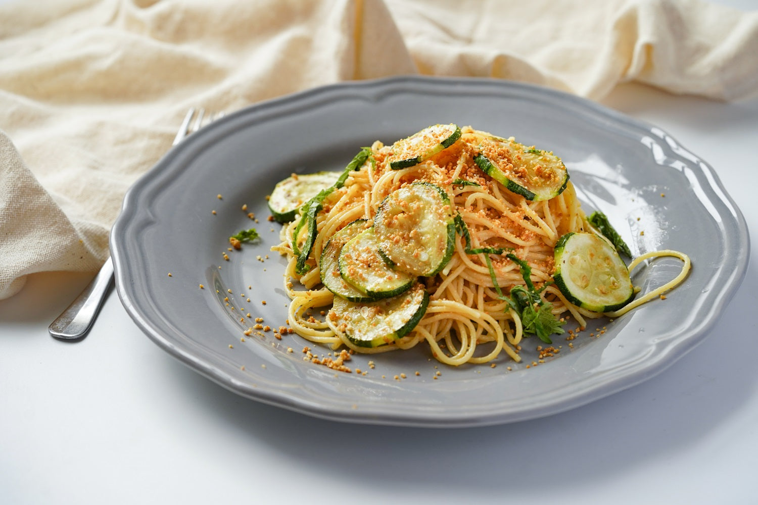 RECIPE: Savory Shiitake and Zucchini Vegan Pasta