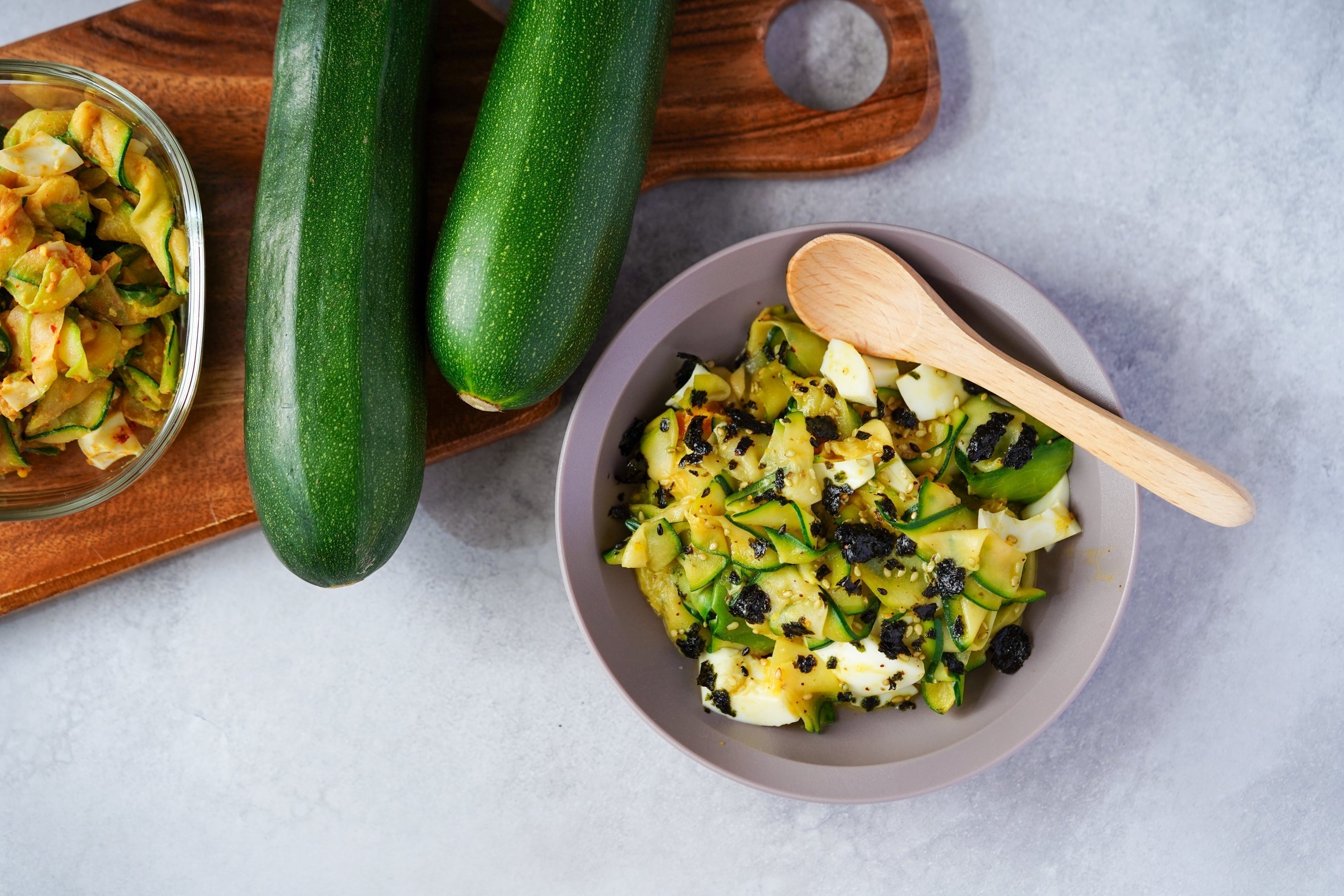 RECIPE: Zucchini Ribbon Salad with Yuzu Citrus Dressing