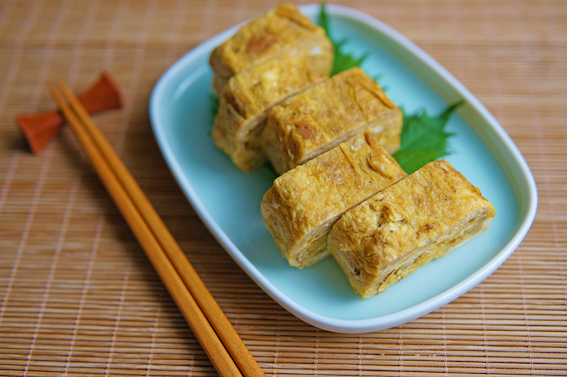 RECIPE: Katsuo Denbu Cheese Tamago Yaki (Egg Roll)