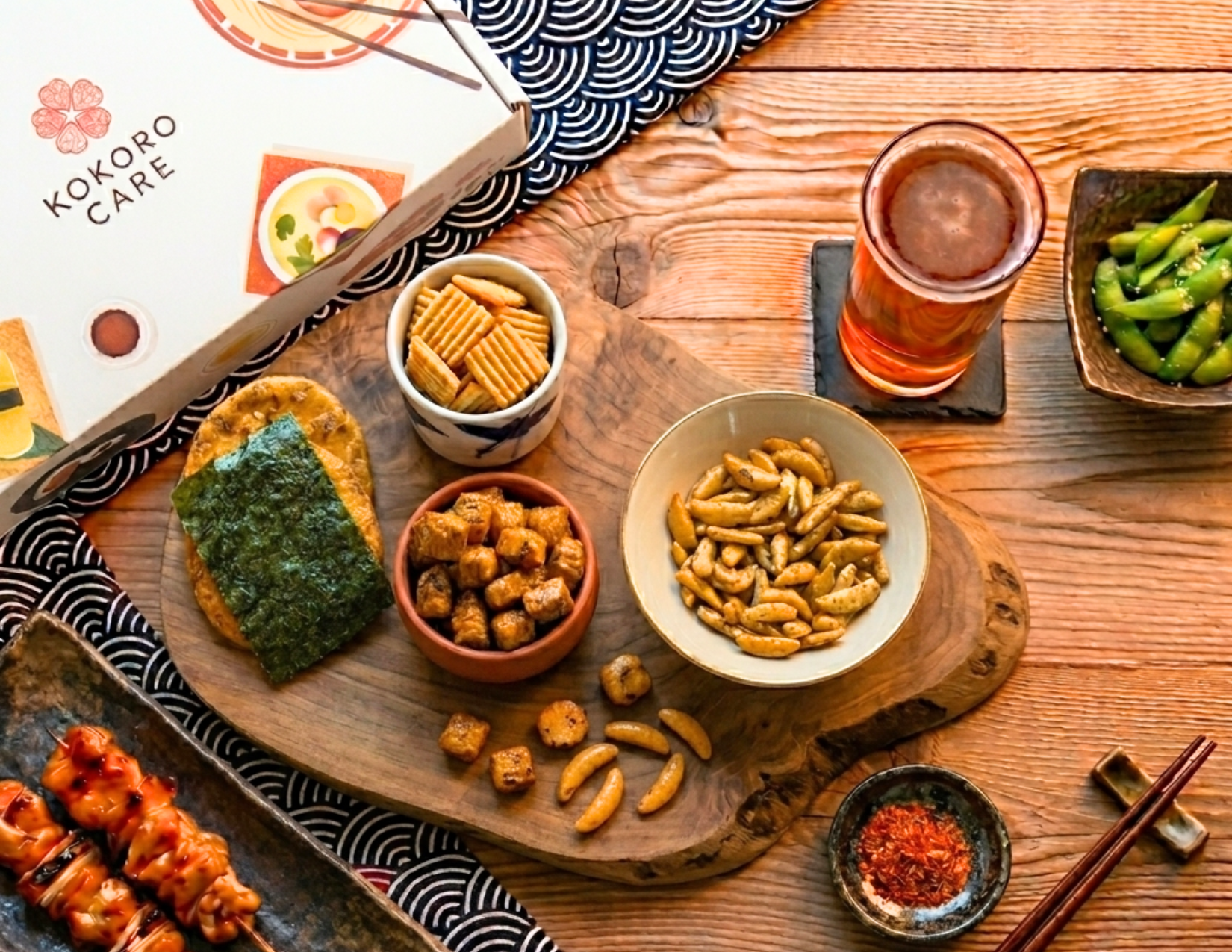 Japanese Snacks: Salty & Savory “Snakku” Package