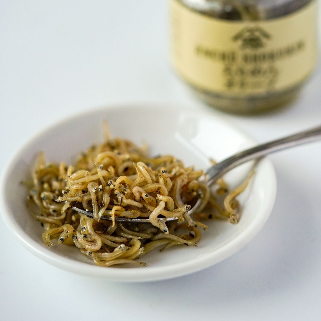 Chirimen in Olive OIl with Pine Nuts
