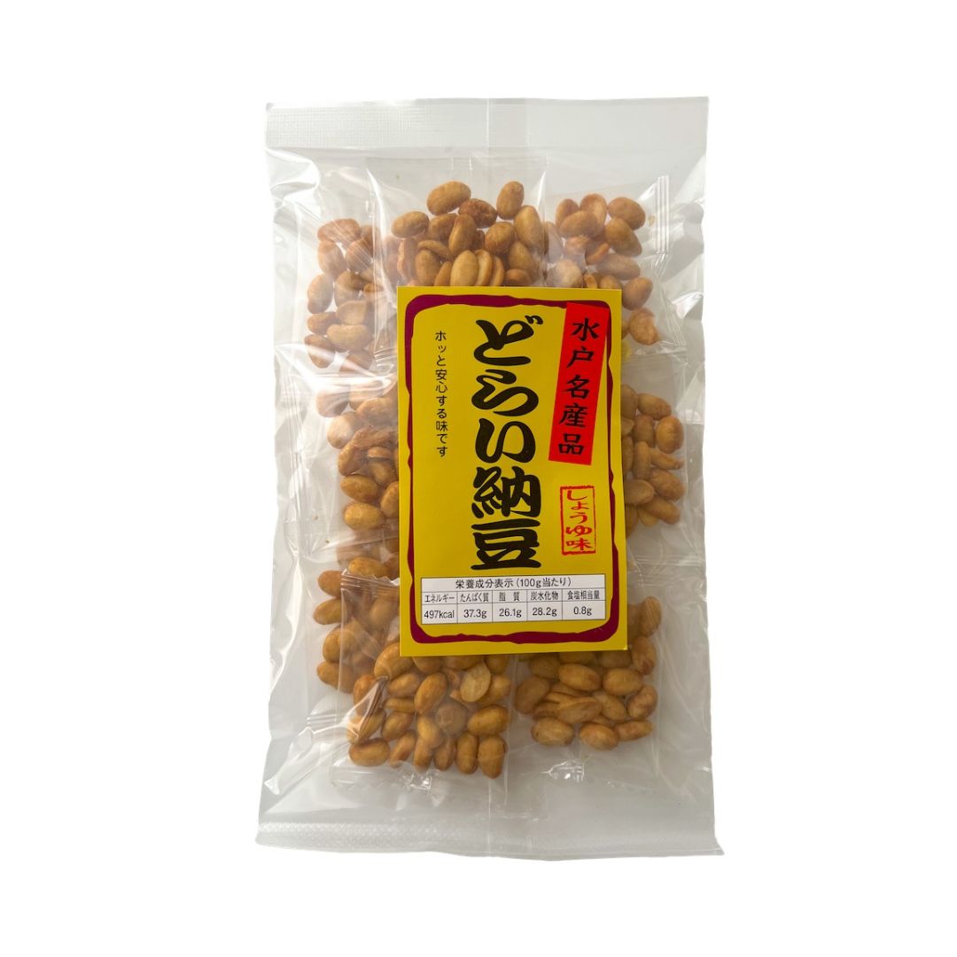 Dried Natto (Fermented Soybean) Snack (Soy Sauce)