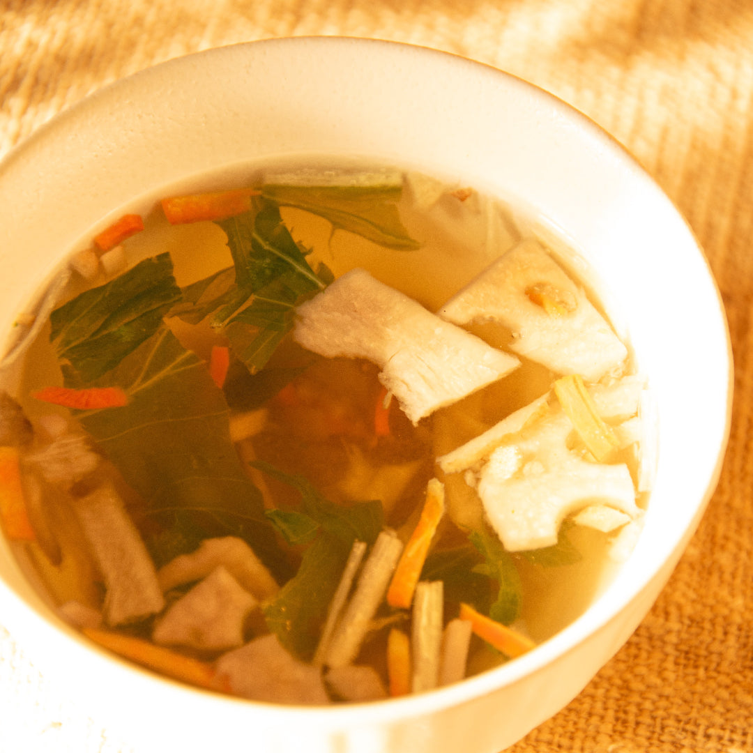 Ginger & Root Vegetable Soup (4 servings)