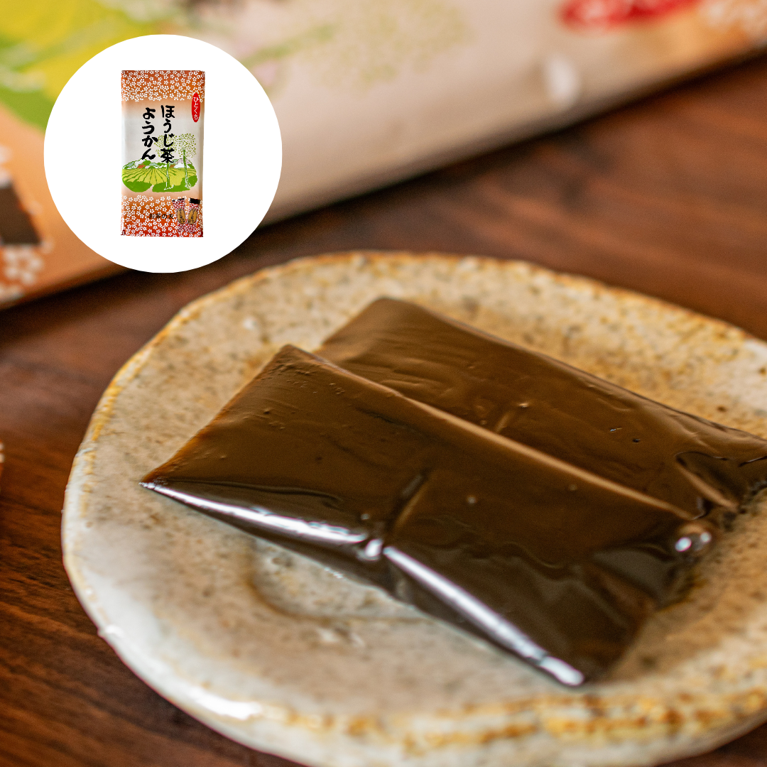 Houjicha (Roasted Green Tea) Yokan Jelly Cake