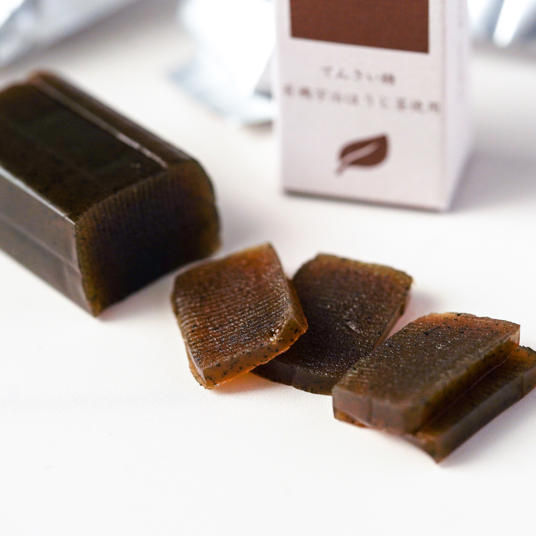 Houjicha Yokan (Roasted Green Tea Jelly Cake)
