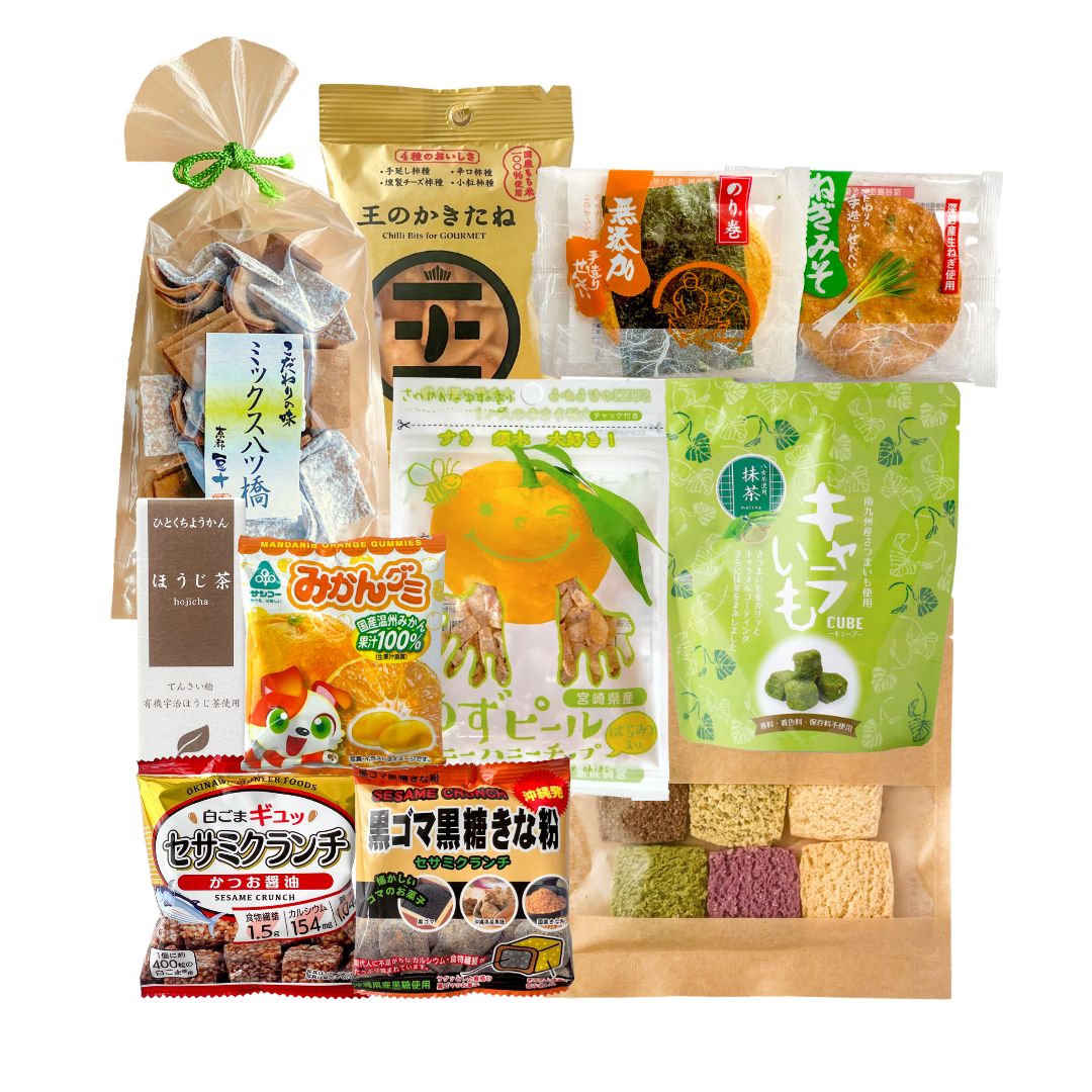 Japanese Snacks & Sweets: “Raku” Package – Kokoro Care