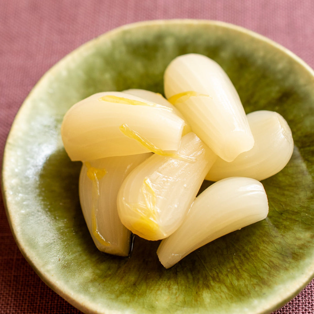 Yuzu Rakkyo (Japanese Scallion) Pickles