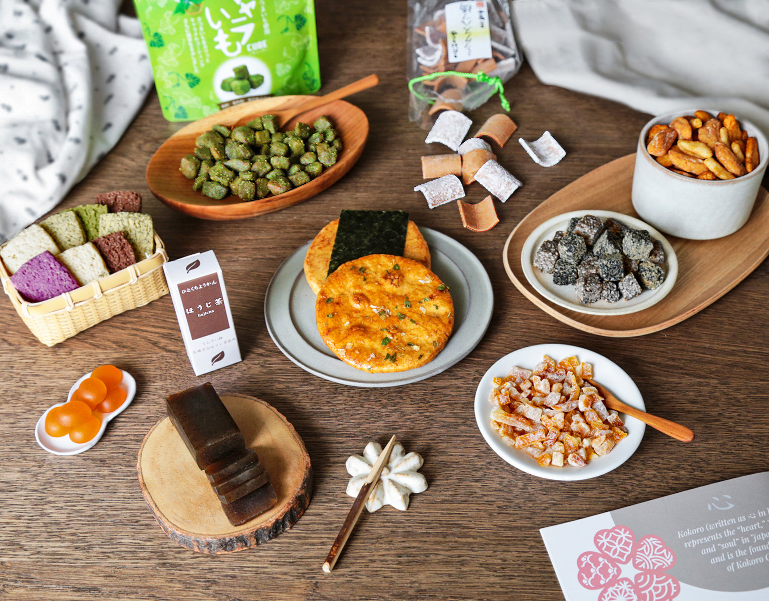Japanese Snacks & Sweets: “Raku” Package – Kokoro Care