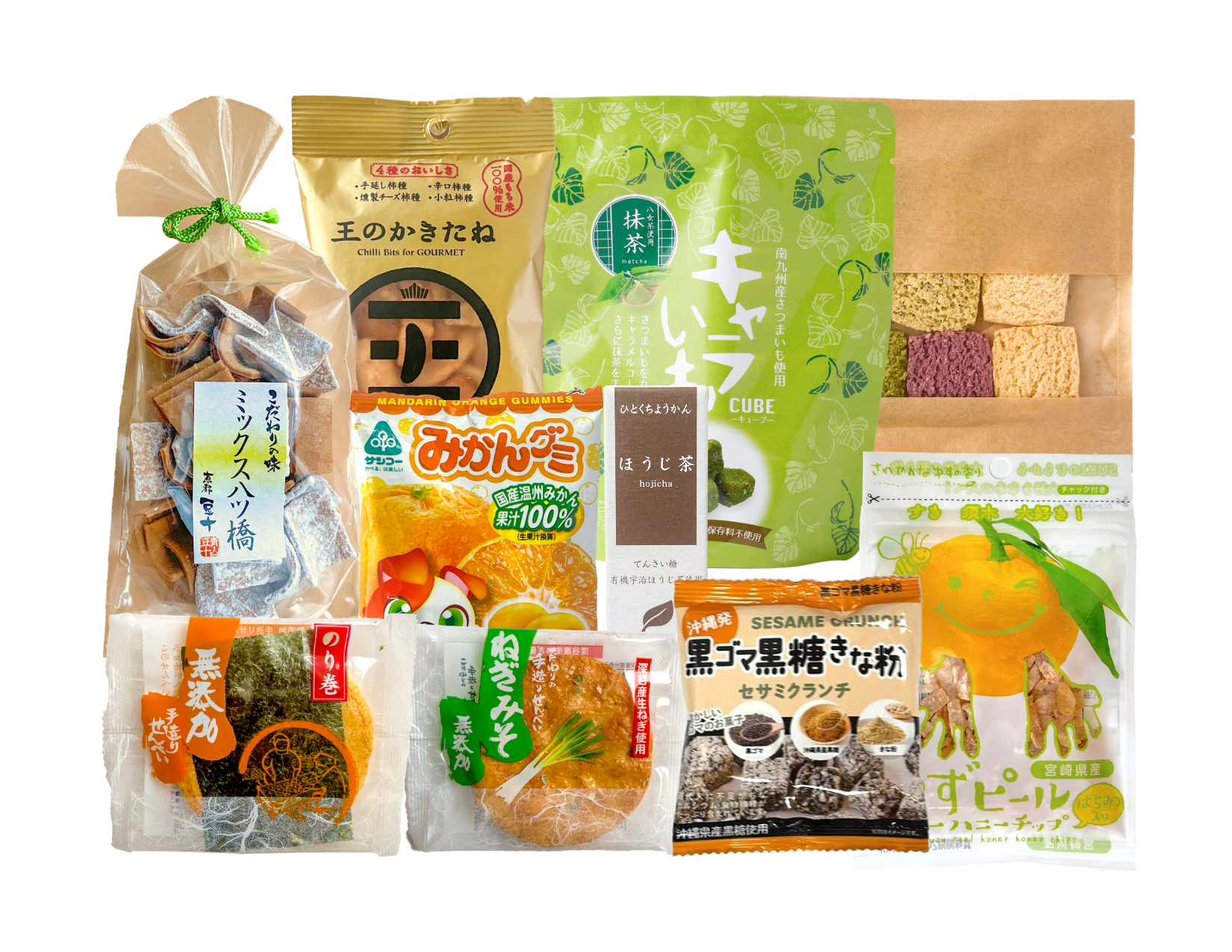 Japanese Snacks & Sweets: “Raku” Package