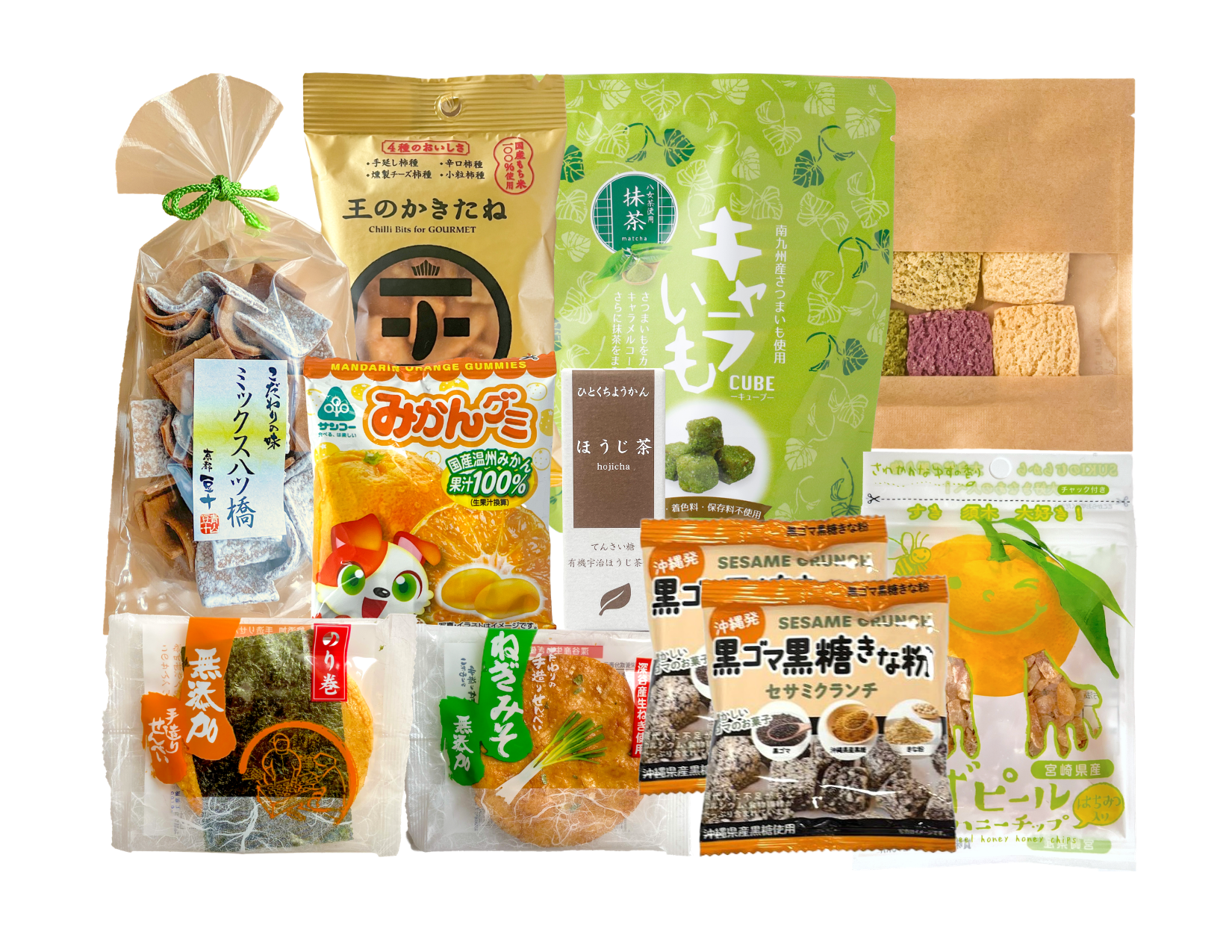 Japanese Snacks & Sweets: “Raku” Package
