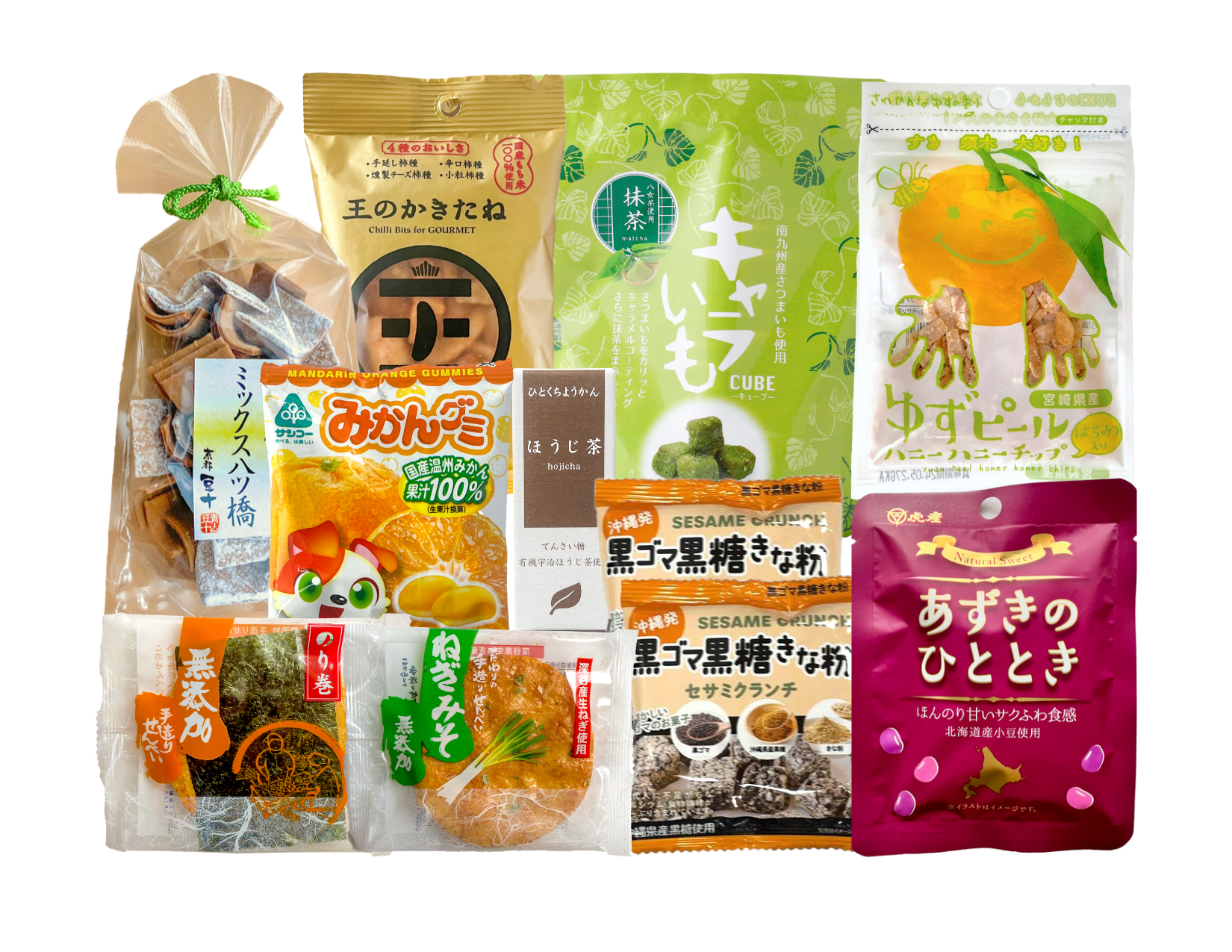 Japanese Snacks & Sweets: “Raku” Package