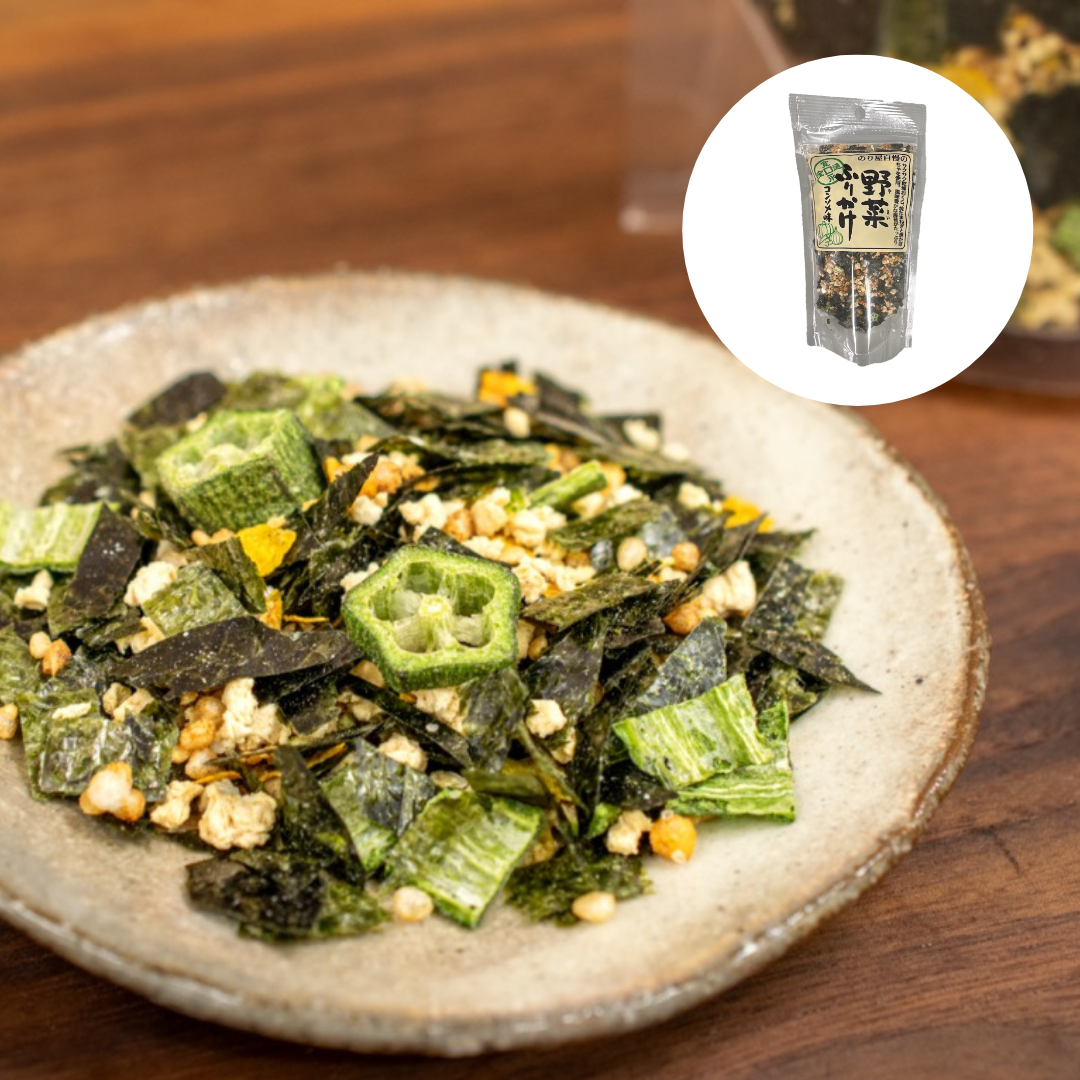 Loaded Okra & Crispy Veggie Furikake