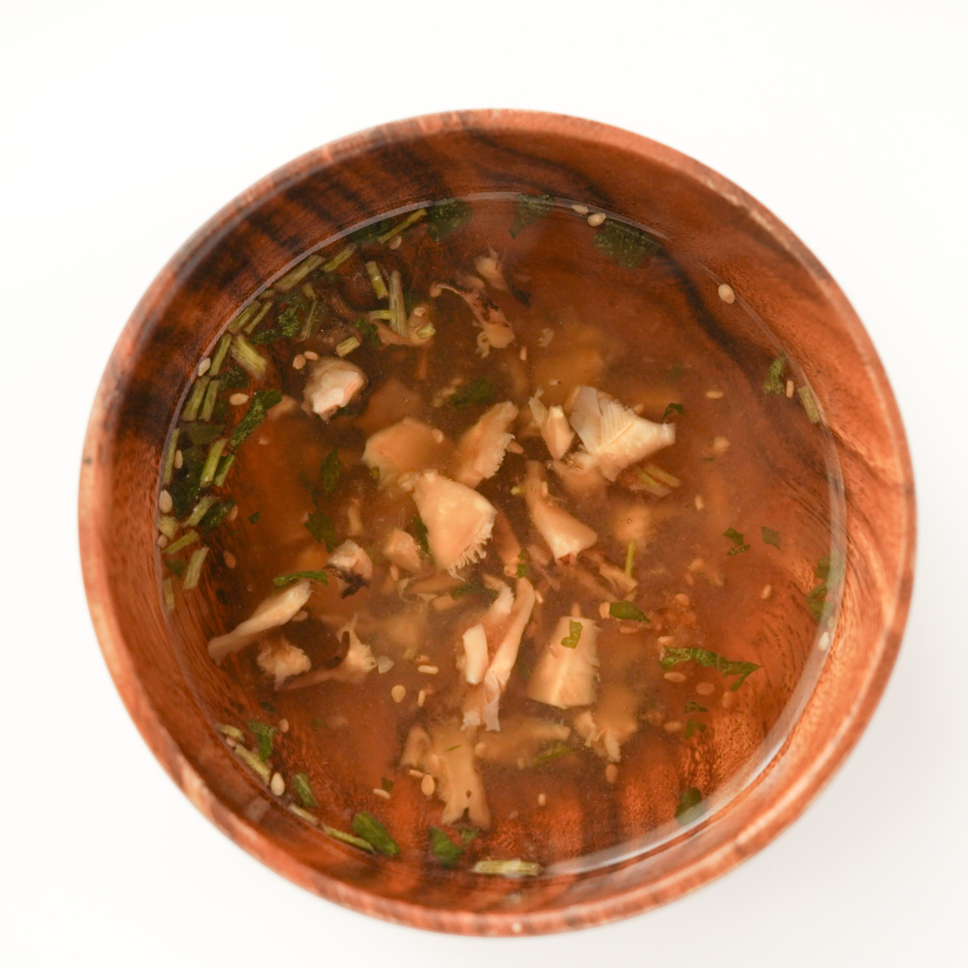 Shiitake & Ago (Flying Fish) Dashi Osuimono (Clear Soup) – Kokoro Care