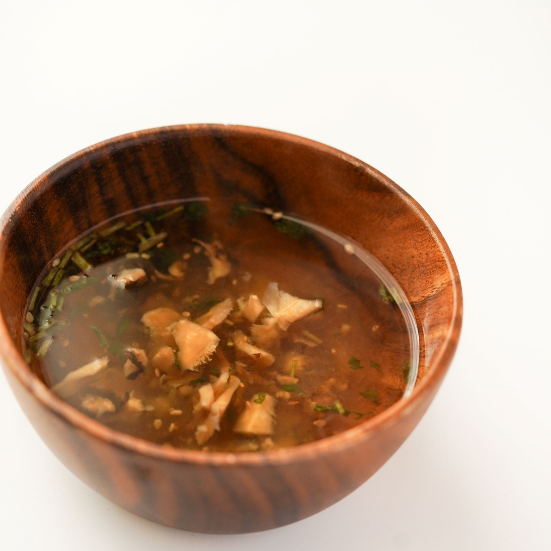 Shiitake & Ago (Flying Fish) Dashi Osuimono (Clear Soup)