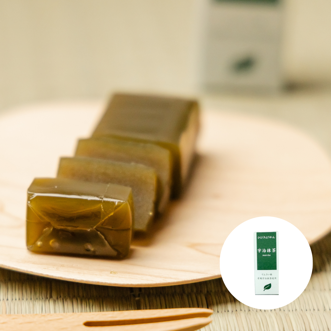 Uji Matcha Yokan (Sweet Bean Jelly Cake)