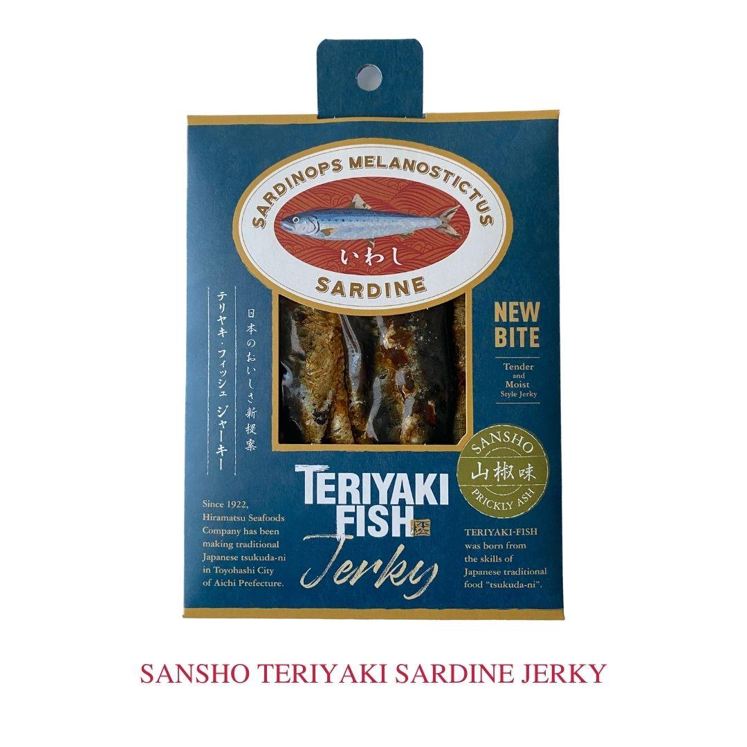 SANSHO TERIYAKI SARDINE JERKY (テリヤキ ジャーキー いわし 山椒) 