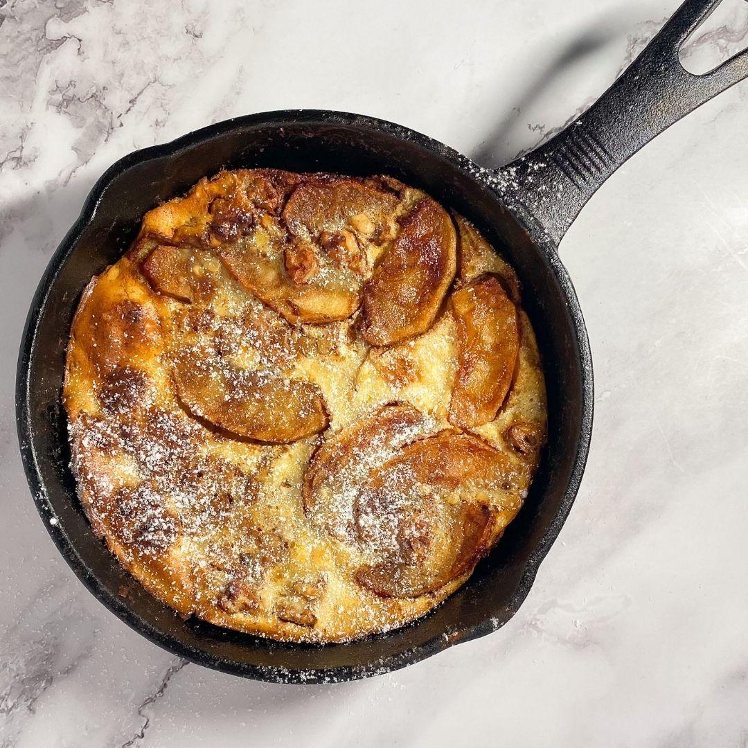 Spiced Apple Mochi Clafoutis