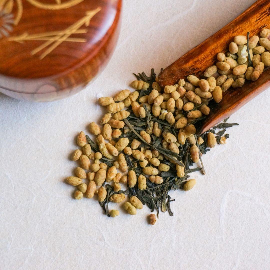 GENMAICHA (BROWN RICE TEA) WITH MATCHA (抹茶入り玄米茶) (Certified Organic)